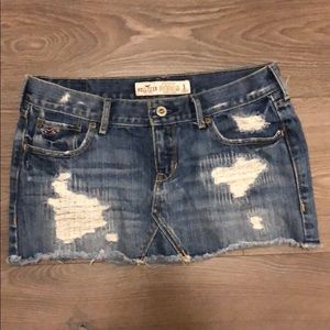 Hollister mini Jean skirt